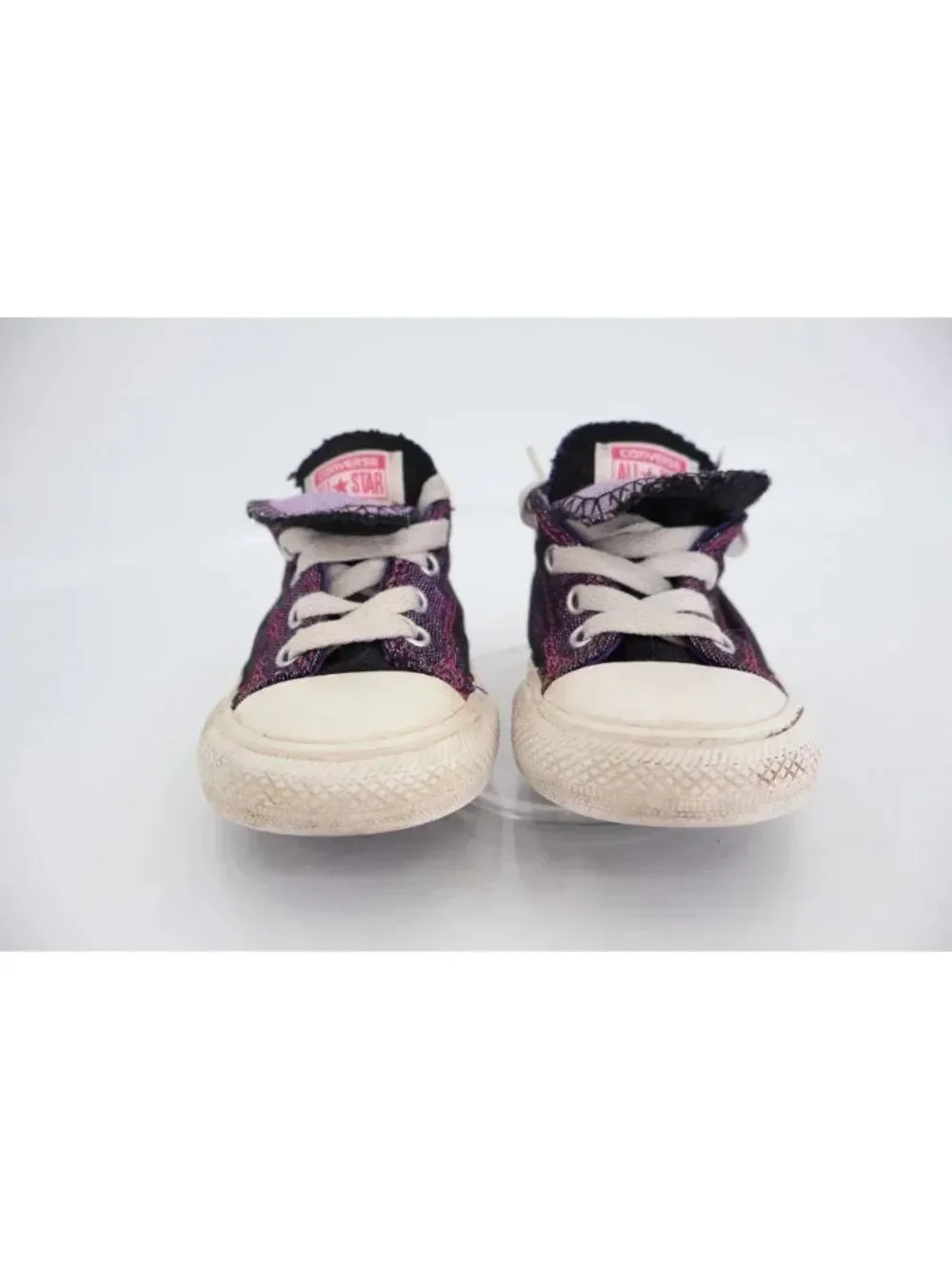 Converse Chuck Taylor All Star Double Tongue Low Top Toddler Size 6 Red Girl